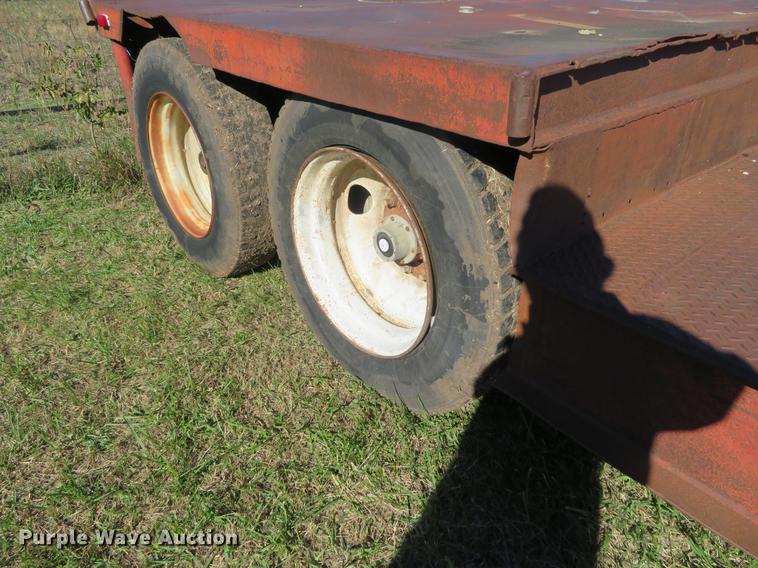 image for item DF9815 1971 Shop built lowboy equipment trailer