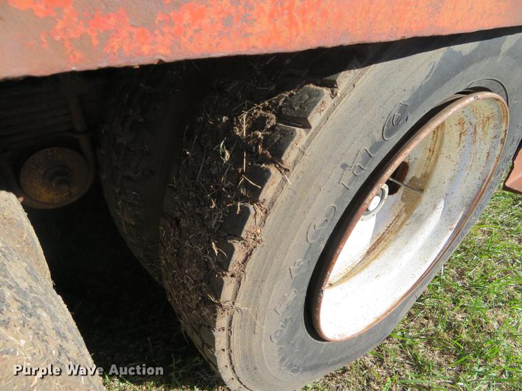 image for item DF9815 1971 Shop built lowboy equipment trailer