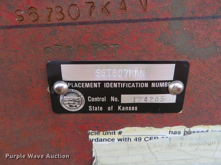 image for item DF9815 1971 Shop built lowboy equipment trailer