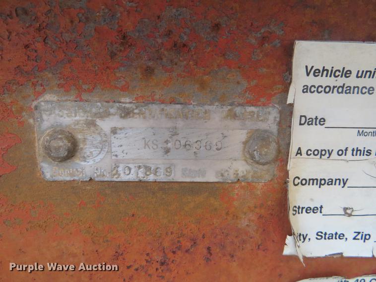 image for item DF9818 1988 Shop built equipment trailer