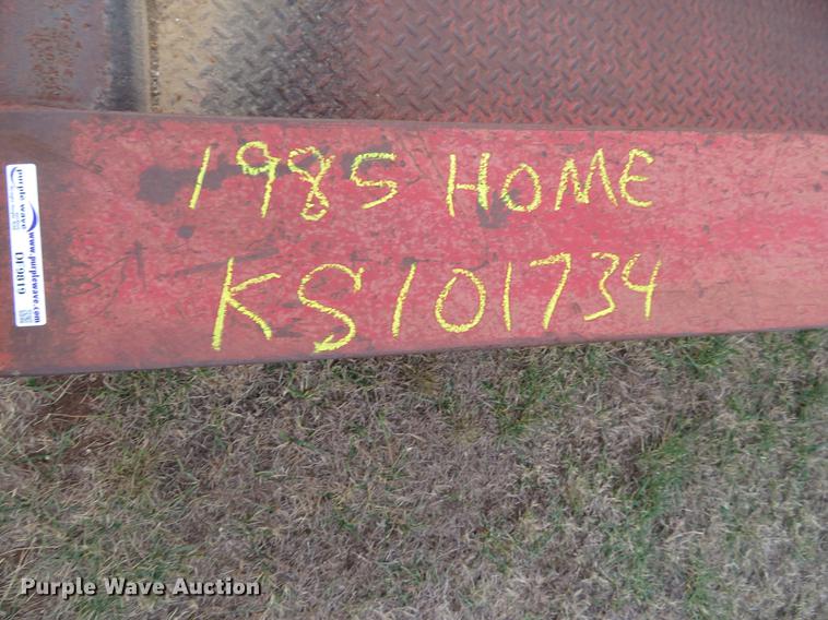 image for item DF9819 1985 Shop Built equipment trailer