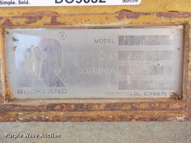 image for item DO9052 Rockland WB24-3 excavator compaction wheel