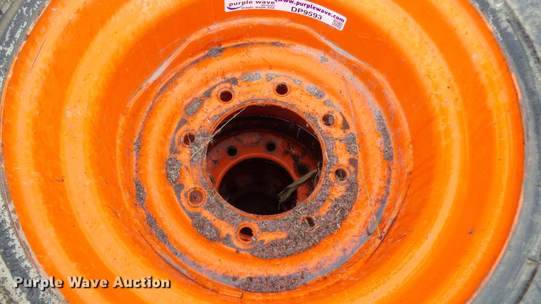 image for item DP9593 (4) Bobcat 12-16.5 foam filled tires and wheels
