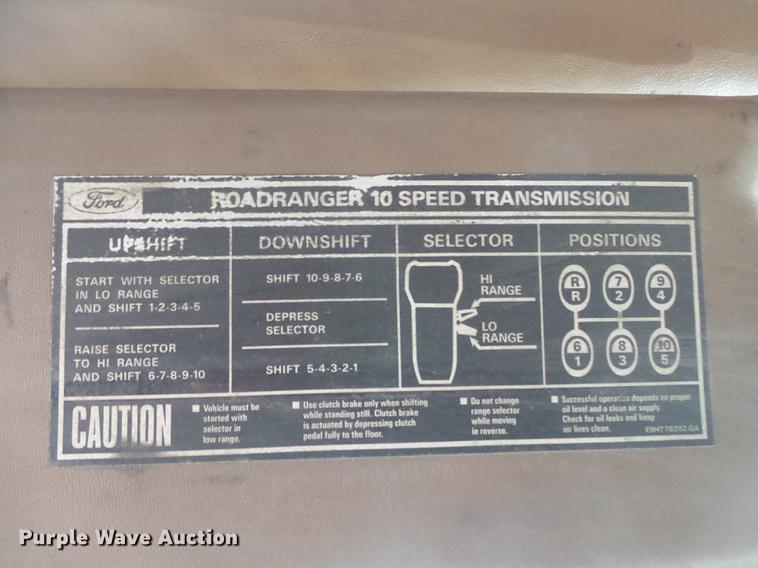 image for item DS9602 1993 Ford L9000 dump truck