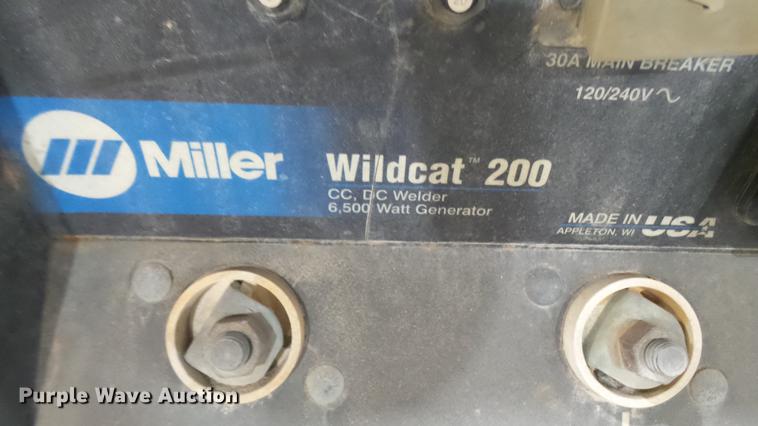 image for item DX9348 Miller Wildcat 200 welder/generator