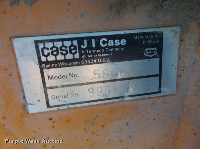 image for item EA9678 1976 Case 580C backhoe