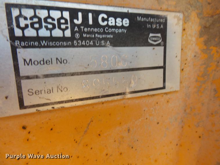 image for item EA9678 1976 Case 580C backhoe