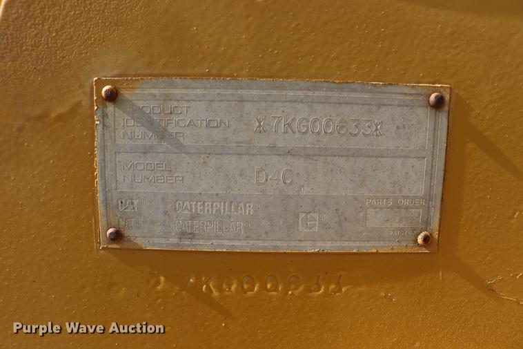 image for item EC9421 1992 Caterpillar D4C Series II dozer