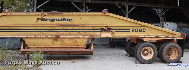 image for item ED9724 1996 Load King 2060 bottom dump trailer