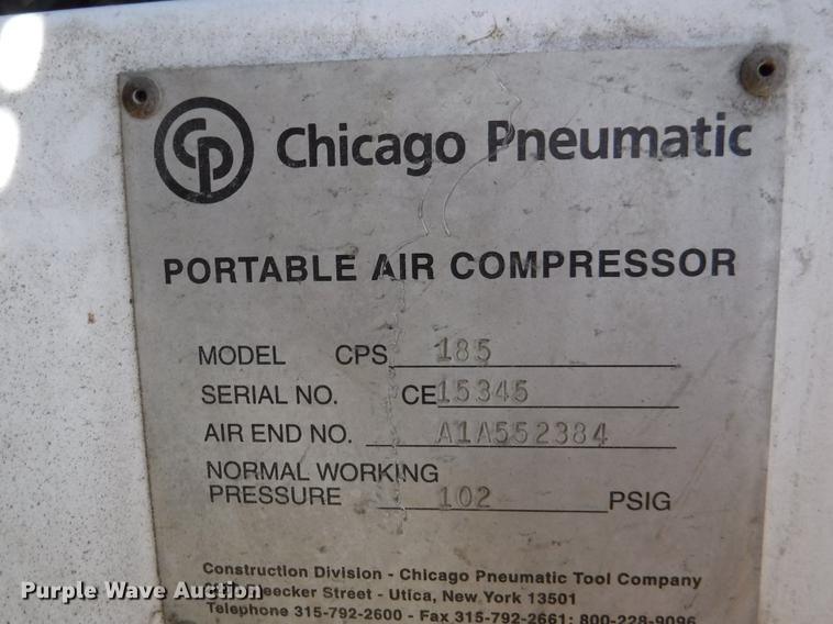 image for item EP9163 Chicago Pneumatic CPS185 air compressor