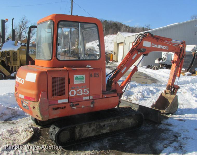 image for item K6061 2000 Daewoo Solar 035 mini excavator