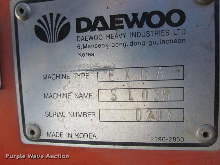 image for item K6061 2000 Daewoo Solar 035 mini excavator
