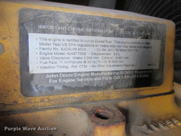 image for item K6062 1999 John Deere 410E backhoe