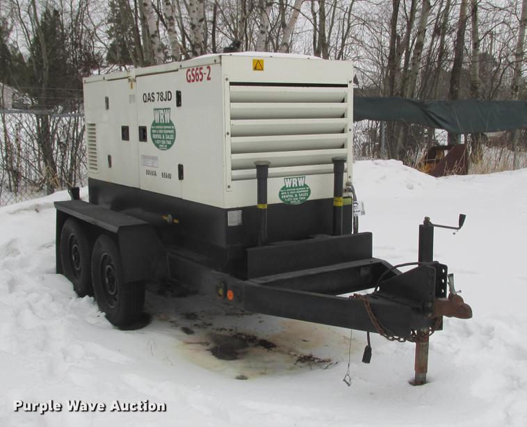 image for item K6067 Atlas Copco QAS78JD generator