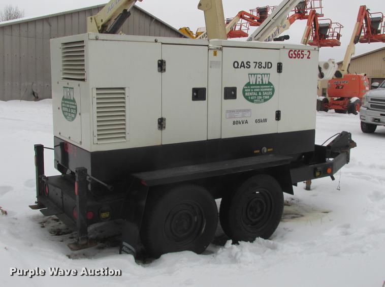 image for item K6067 Atlas Copco QAS78JD generator