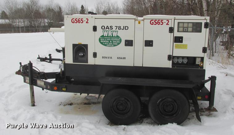 image for item K6067 Atlas Copco QAS78JD generator