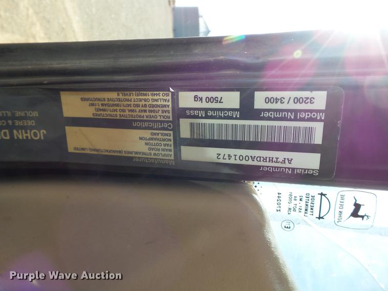 image for item BJ9784 2001 John Deere 3400 telehandler