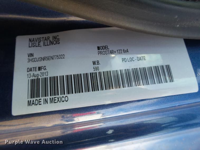 image for item BJ9787 2014 International ProStar semi truck