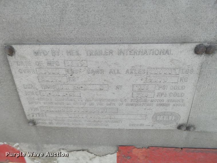 image for item BJ9788 2000 Heil pneumatic dry bulk tank trailer