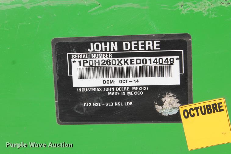 image for item DB5113 John Deere H260 loader
