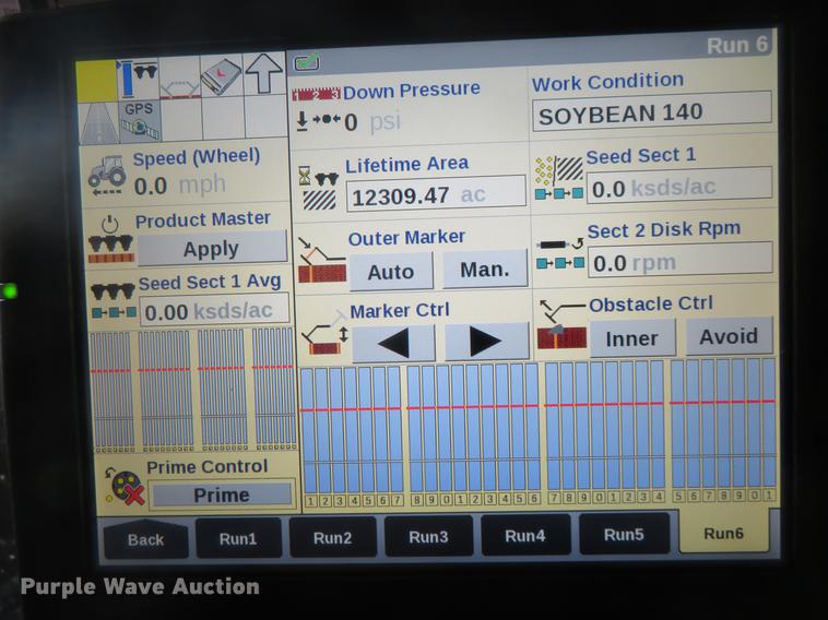 image for item DC0860 2012 Case IH 1240 Early Riser 16/31 split row planter