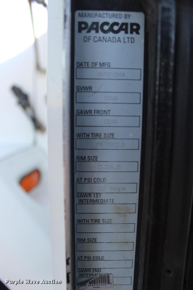 image for item DC7736 2004 Kenworth T300 semi truck