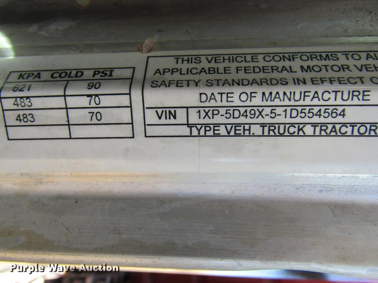 image for item DC8325 2001 Peterbilt 379 manure spreader truck