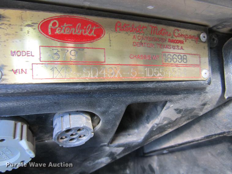 image for item DC8325 2001 Peterbilt 379 manure spreader truck