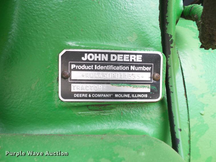 image for item DC8359 1984 John Deere 4450 MFWD tractor