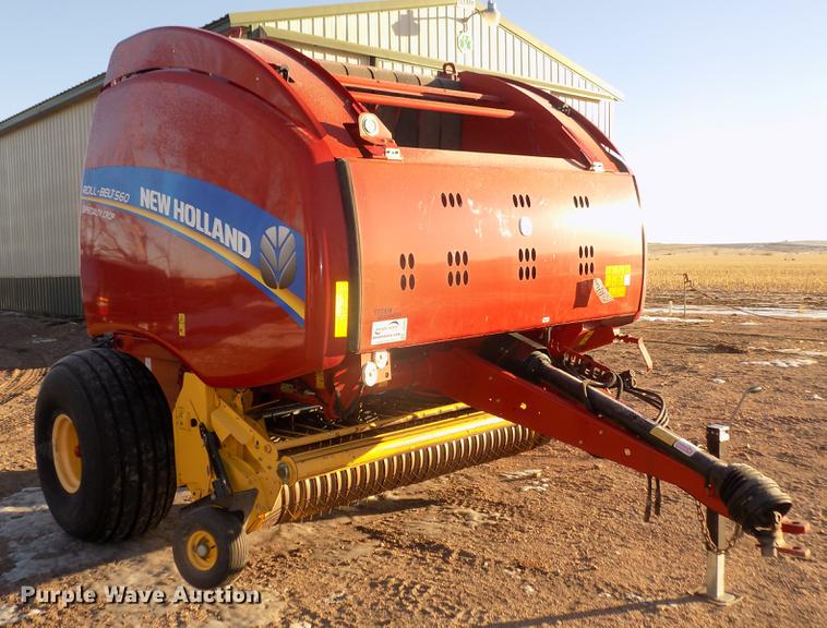 image for item DD2885 2014 New Holland Rollbelt 560 specialty crop round baler