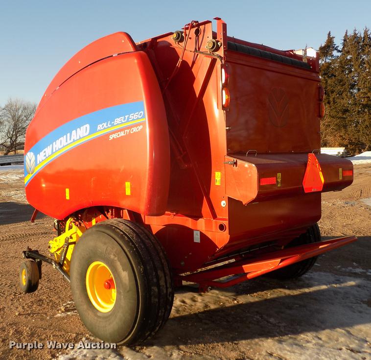image for item DD2885 2014 New Holland Rollbelt 560 specialty crop round baler