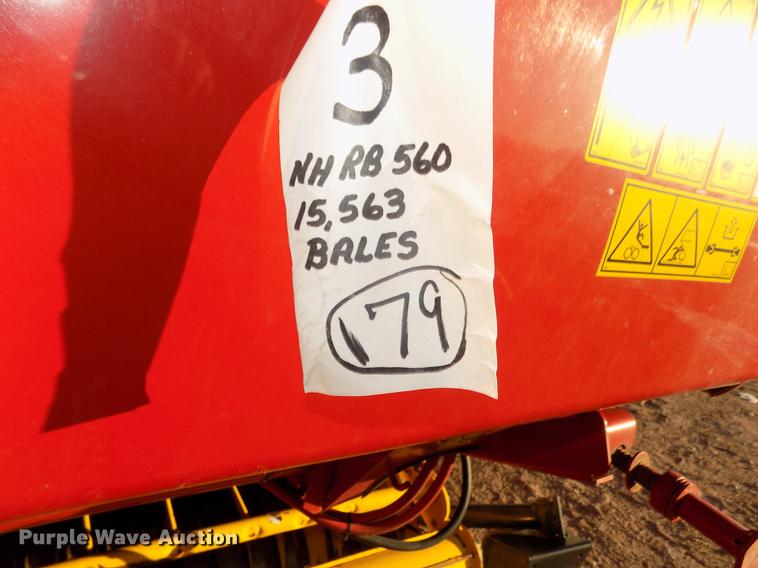 image for item DD2885 2014 New Holland Rollbelt 560 specialty crop round baler