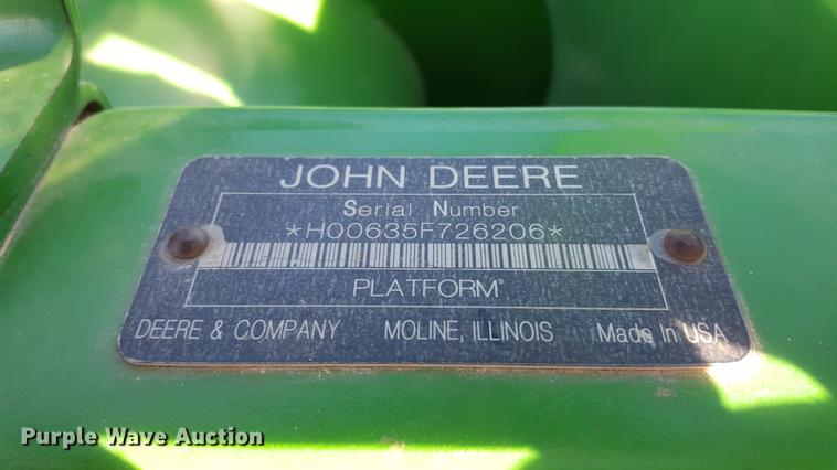 image for item DD5432 2008 John Deere 635F Hydraflex head