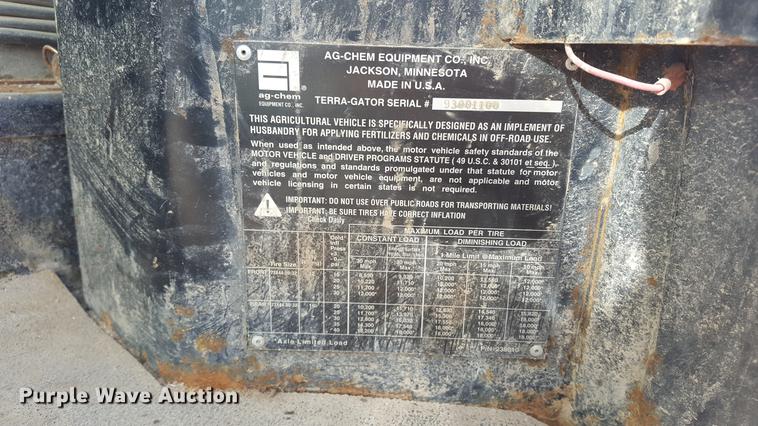 image for item DD5440 Ag-Chem TerraGator 9103 self-propelled applicator