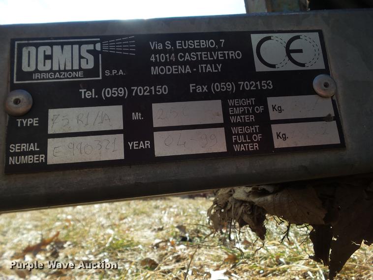 image for item DZ9198 1999 Ocmis 75R11A water reel