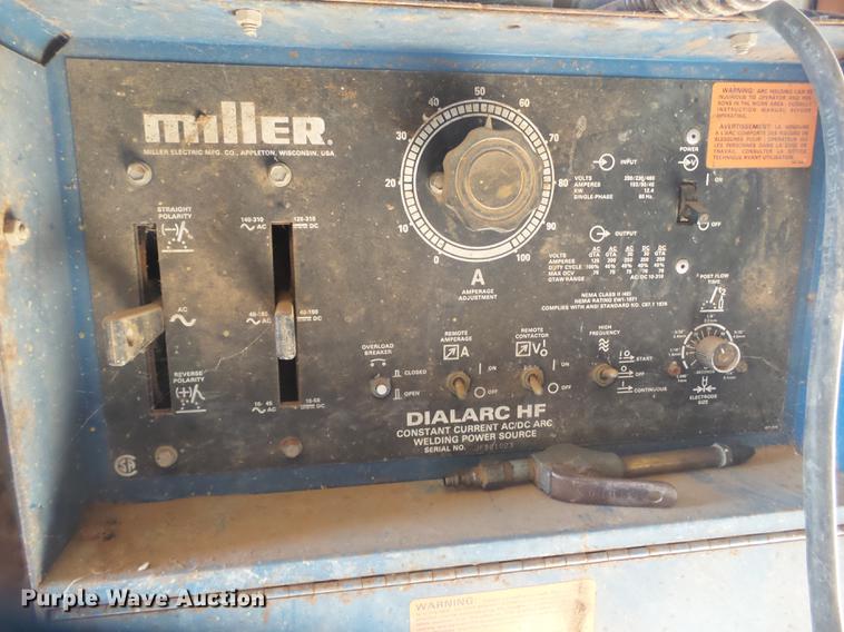 image for item EI9536 Miller Dialarc HF AC/DC arc welder