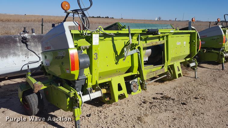 image for item BJ9780 2016 Claas 380 pickup head