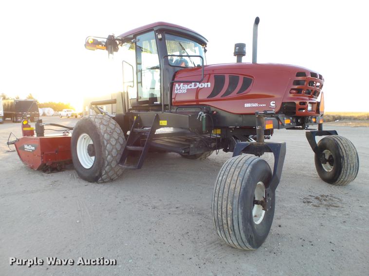image for item BJ9798 2014 MacDon M205 self-propelled windrower