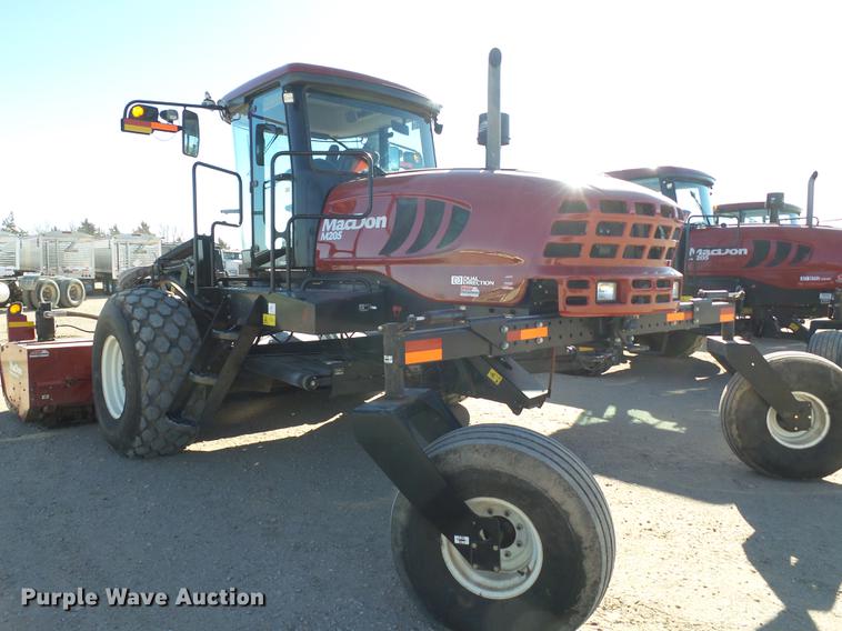 image for item BJ9799 2015 MacDon M205 self-propelled windrower