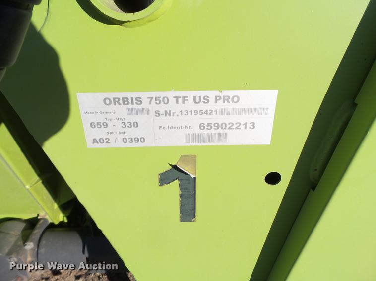 image for item BJ9807 2013 Claas 750 rotary forage head