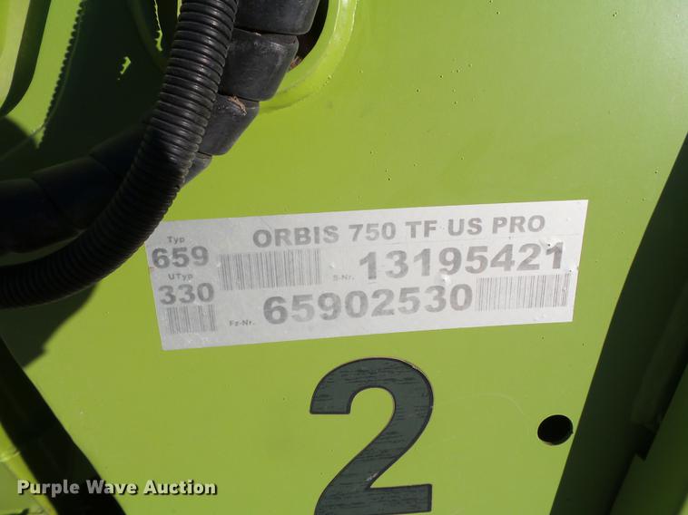 image for item BJ9808 2014 Claas 750 rotary forage head
