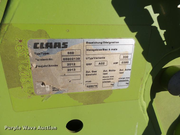 image for item BJ9809 2013 Claas 750 rotary forage head