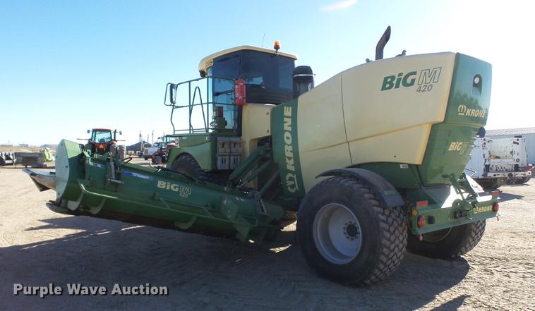 image for item BJ9816 2015 Krone Big M 420 self-propelled windrower