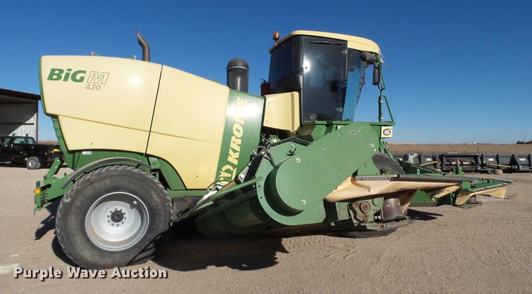 image for item BJ9816 2015 Krone Big M 420 self-propelled windrower