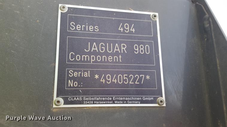 image for item BJ9822 2014 Claas 980 forage harvester