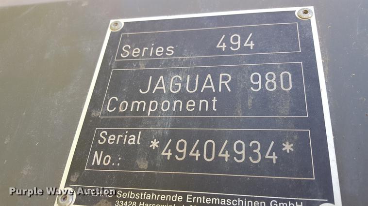 image for item BJ9823 2014 Claas 980 forage harvester