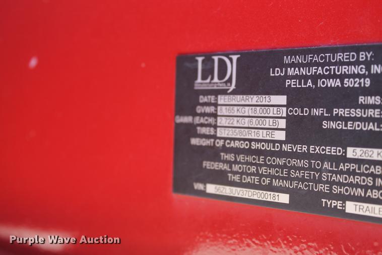 image for item BJ9827 2013 Thunder Creek service trailer