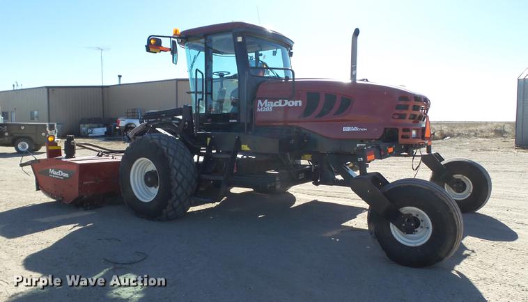 image for item BJ9828 2013 MacDon M205 self-propelled windrower