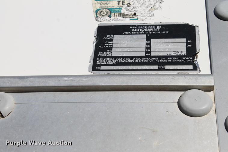 image for item BJ9832 2006 Aeroswint live bottom silage trailer