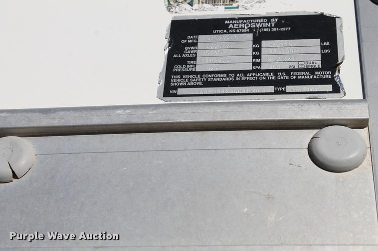 image for item BJ9832 2006 Aeroswint live bottom silage trailer